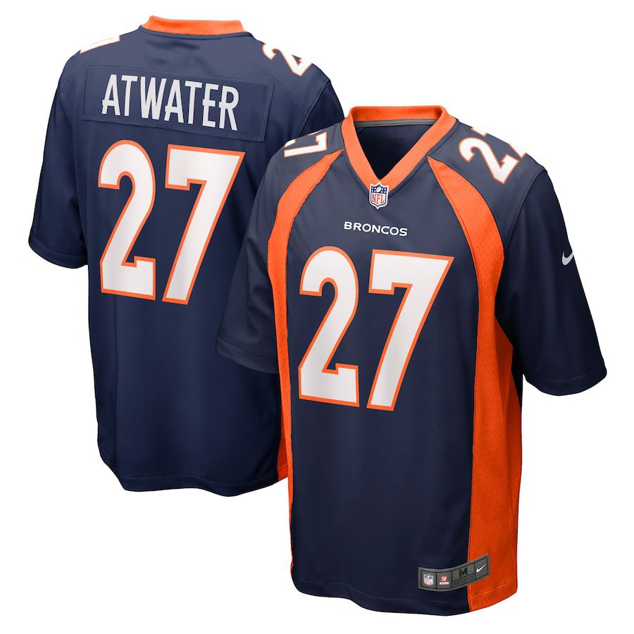 Men Denver Broncos 27 Steve Atwater Nike Navy Retired Player NFL Jersey
